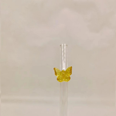 Korduvkasutatavad klaaskõrred koos Butterfly keskkonnasõbralike joogikõrtega smuutide jaoks Kokteilibaari tarvik Uus kuum müük trendikas