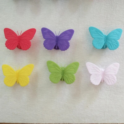 6 τεμ. Αναγνωριστικό ποτηριού κρασιού Butterfly Wine Glass Charm Tag Drinking Cup Mark Wine Glass Marker Bar Αξεσουάρ Ετικέτες προμήθειες