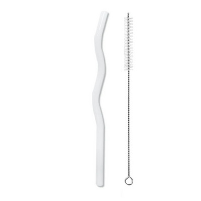 Klaaskõrred Lainelised korduvkasutatavad joogikõrred Värvilised keskkonnasõbralikud kõrred jookide jaoks Kohv Piim Tee Õhk nõudepesumasinas Pestav riistvara