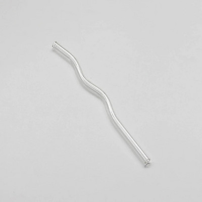 1 tk 20 cm klaaskõrred Korduvkasutatav lainekujuline joogikõrs smuutide kokteilide jaoks Keskkonnasõbralikud baaritarvikud