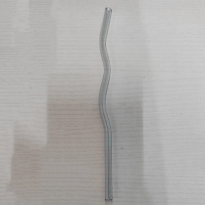 1 tk 20 cm klaaskõrred Korduvkasutatav lainekujuline joogikõrs smuutide kokteilide jaoks Keskkonnasõbralikud baaritarvikud