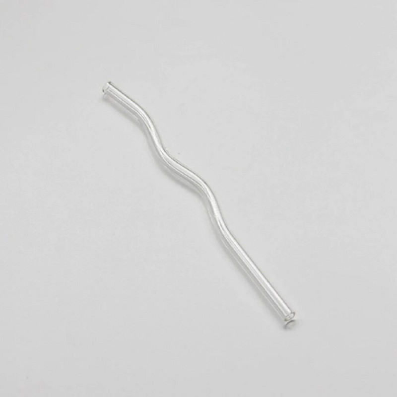 1 tk 20 cm klaaskõrred Korduvkasutatav lainekujuline joogikõrs smuutide kokteilide jaoks Keskkonnasõbralikud baaritarvikud