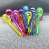 2023 New Halloween Plastic Straw Reusable Children Spiral Drink Straw Festive Atmosphere 8 Styles1 Set 10 Set 20 Set