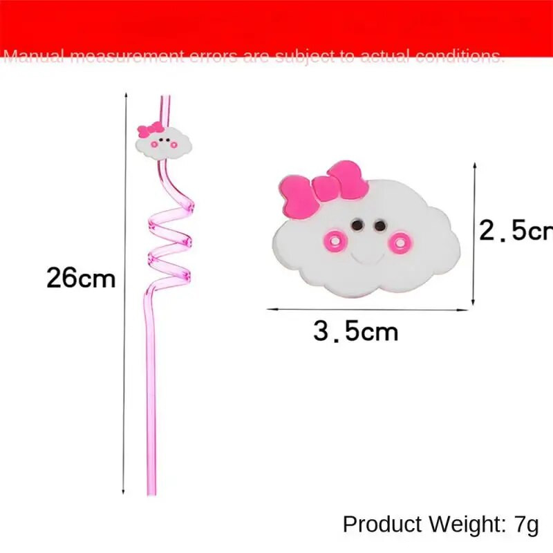 Daugkartinio naudojimo vaikams modeliuojantis šiaudelį animacinis filmukas išlenktas geriamojo šiaudelio lygaus krašto integruoto dizaino Fiesta kokteilių vaisių šiaudeliai vaikams