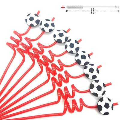8 komada plastične spiralne slamke od 26 cm za višekratnu upotrebu, leptiri/flamingosi/morske životinje/sirene, slamke za romantično vjenčanje