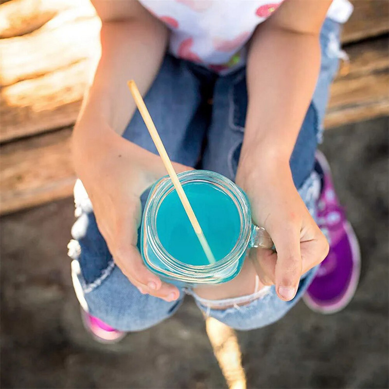 100 kom pšeničnih slamki za piće, organske prirodne pšenične slamke za piće prikladne za biorazgradive slamke za višekratnu upotrebu