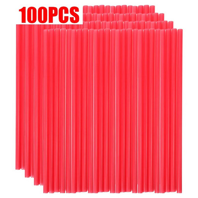 100 komada šarenih slamki za jednokratnu upotrebu, plastičnih slamki za piće, slamke za slamke za slamke za slamke za slamke za piće za rođendan, jednokratno kuhinjsko posuđe