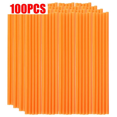 100 komada šarenih slamki za jednokratnu upotrebu, plastičnih slamki za piće, slamke za slamke za slamke za slamke za slamke za piće za rođendan, jednokratno kuhinjsko posuđe