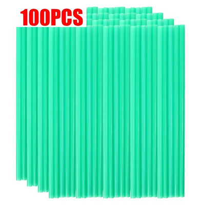 100 komada šarenih slamki za jednokratnu upotrebu, plastičnih slamki za piće, slamke za slamke za slamke za slamke za slamke za piće za rođendan, jednokratno kuhinjsko posuđe