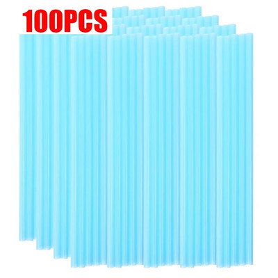 100 komada šarenih slamki za jednokratnu upotrebu, plastičnih slamki za piće, slamke za slamke za slamke za slamke za slamke za piće za rođendan, jednokratno kuhinjsko posuđe