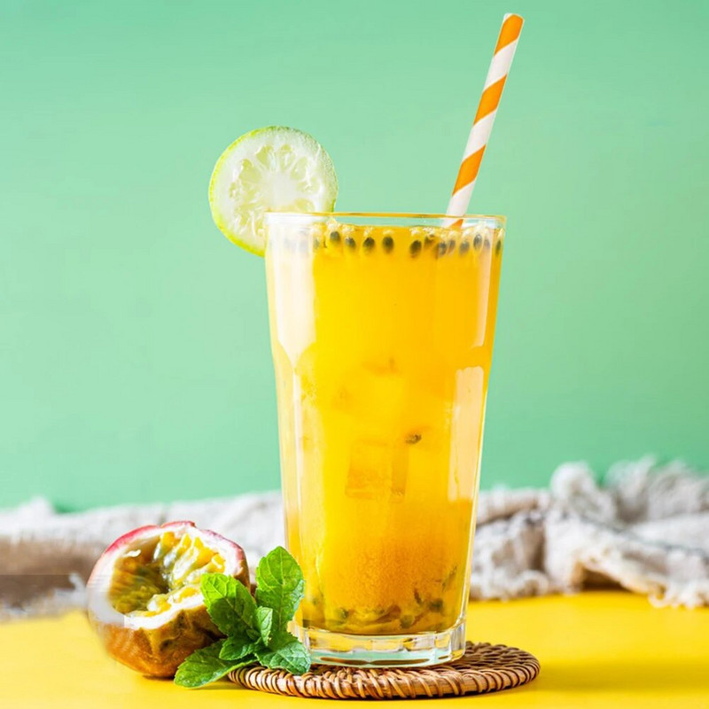 25 komada šarenih prugastih slamčica, biorazgradivih ukrasnih slamčica za piće, ekološki prihvatljivih za ispijanje sokova na otvorenom