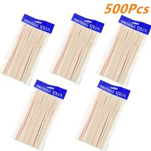 100-500tk 21cm värvilised ühekordsed plastikust kumerad joogikõrred Pulmapeo baari joogitarvikud Sünnipäeva korduvkasutatav kõrs