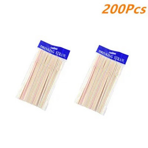 100-500tk 21cm värvilised ühekordsed plastikust kumerad joogikõrred Pulmapeo baari joogitarvikud Sünnipäeva korduvkasutatav kõrs