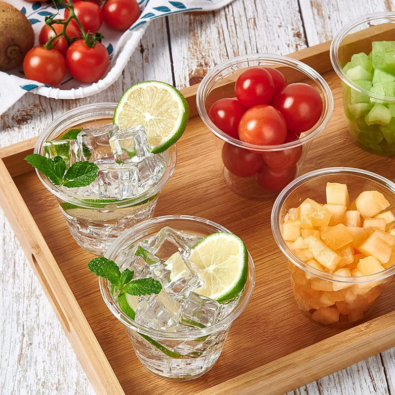 100 tk ühekordselt kasutatavad läbipaistvast plastikust tassid sünnipäevaköögi lauanõud 200 ml sünnipäevalauanõude jaoks