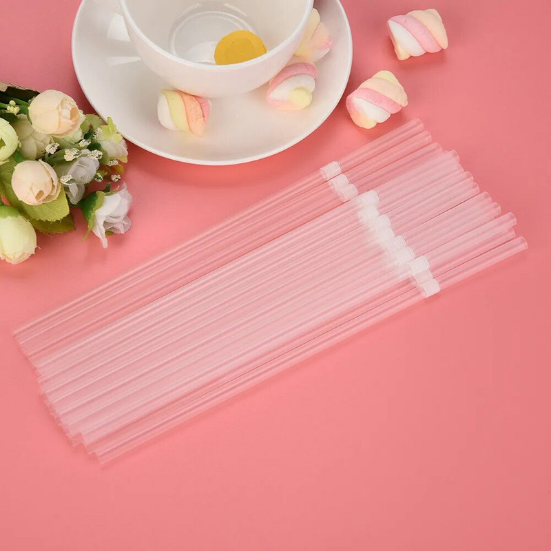 100-300 tk. Läbipaistvad joogikõrred Plastikust Rietjes kööginõude jaoks Baari peojookide kokteilijookide ühekordsed kõrred