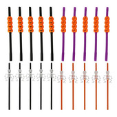 20 TK joogikõrred Halloweeni teemalised kõrred Plastikust kõrred Halloweeni peoks