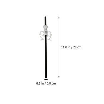 20PCS сламки за пиене Хелоуин Тематични сламки Пластмасови сламки за Хелоуин парти