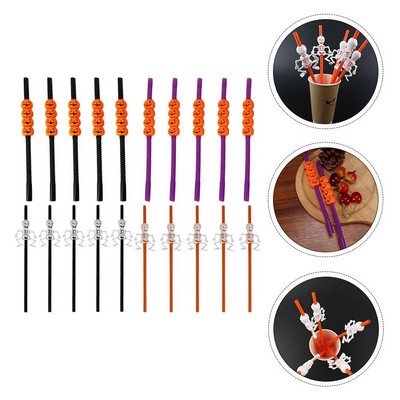 20 TK joogikõrred Halloweeni teemalised kõrred Plastikust kõrred Halloweeni peoks