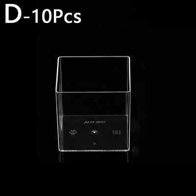 10 tk ühekordsed tassid kõvast plastist läbipaistvad pulbrivahud konteinerid magustoidu eelroad tassi kaaned pulmapidu kaasas