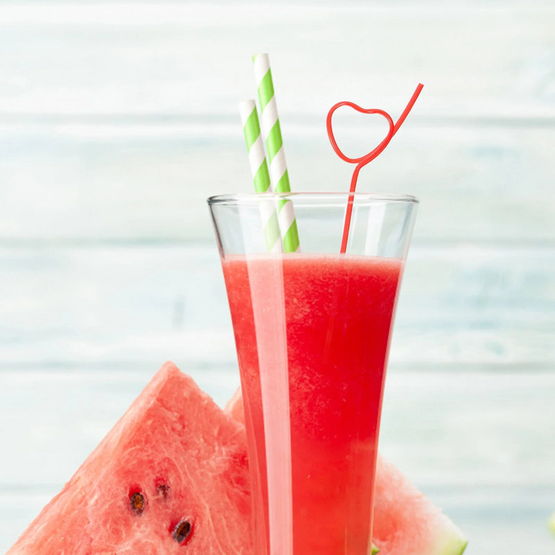 20 τμχ Καλαμάκια καινοτομίας δημιουργικού σχήματος Πλαστικά καλαμάκια Δημιουργικά καλαμάκια πόσιμου Τυχαίο χρώμα