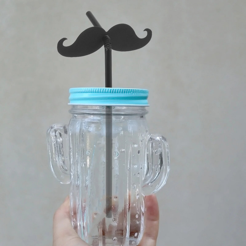 20 tk Ornament õled vuntsid õled joogid festivali jook kaunistus rekvisiit peo joogipaber