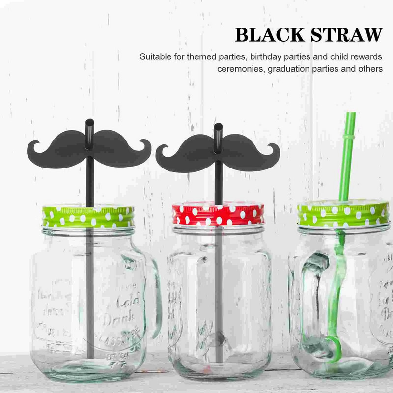 20 tk Ornament õled vuntsid õled joogid festivali jook kaunistus rekvisiit peo joogipaber