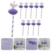 50tk Paberist Merineitsi kärgstruktuuriga kõrred Paberkõrred Kokteilid Joogikõrred