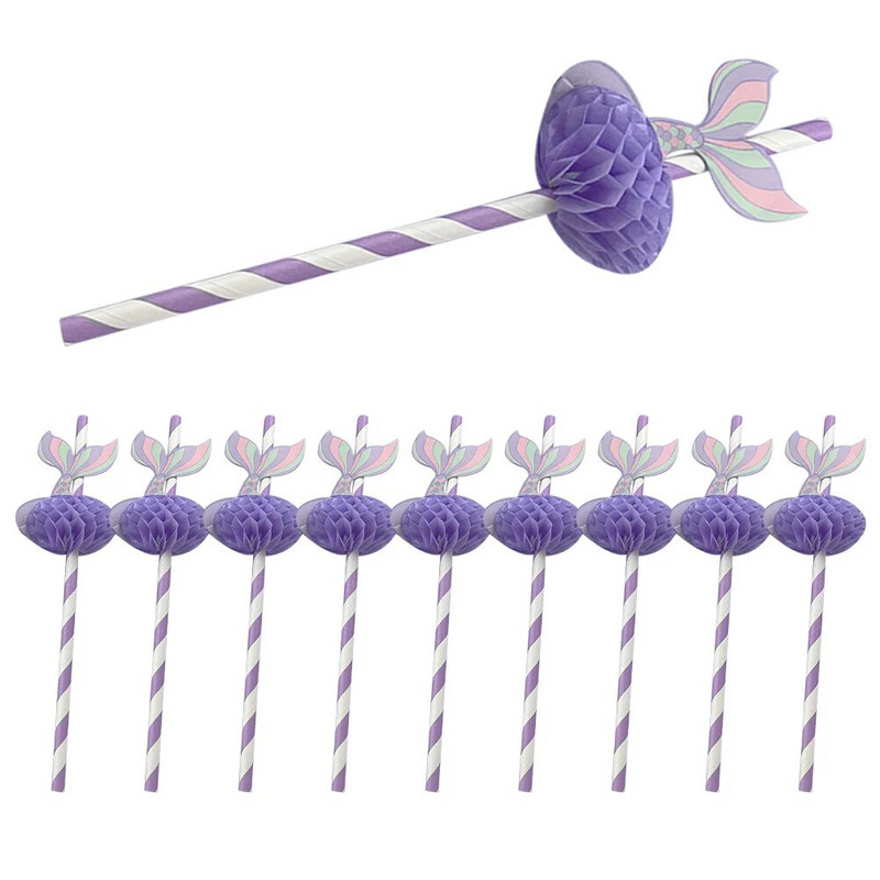 50tk Paberist Merineitsi kärgstruktuuriga kõrred Paberkõrred Kokteilid Joogikõrred