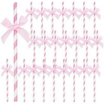 60τμχ Καλαμάκια Ποτού Παπιγιόν Καλαμάκια Διακοσμητικά Καλαμάκια Ποτού Προμήθειες γενεθλίων