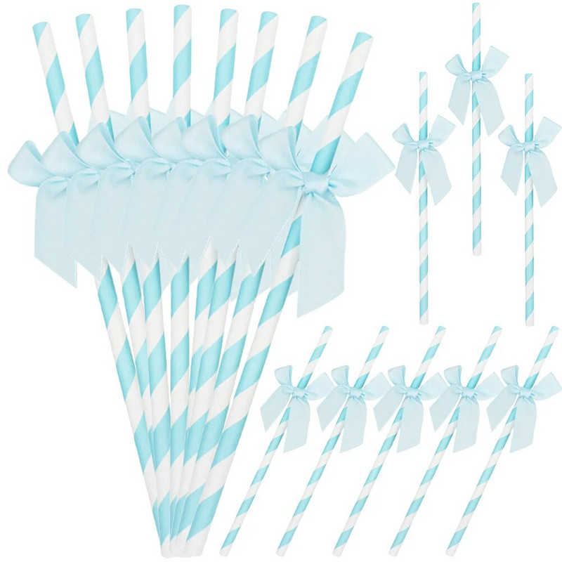60τμχ Καλαμάκια Ποτού Παπιγιόν Καλαμάκια Διακοσμητικά Καλαμάκια Ποτού Προμήθειες γενεθλίων