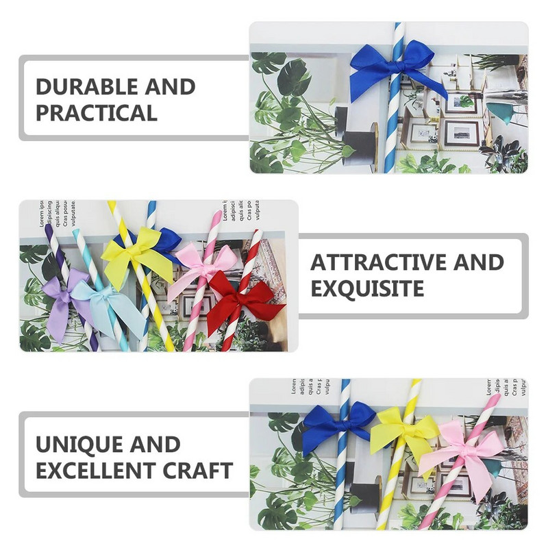 60τμχ Καλαμάκια Ποτού Παπιγιόν Καλαμάκια Διακοσμητικά Καλαμάκια Ποτού Προμήθειες γενεθλίων