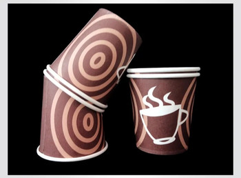 100 бр./опаковка 6 унции 150 мл хартиена чаша за еднократна употреба Офис чаша за кафе хартиена чаша за горещо пиене Парти консумативи