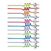 Korduvkasutatav multikas vikerkaare õled laste mänguasi PVC sünnipäevapeo õled vikerkaare õled lastele beebi dušš