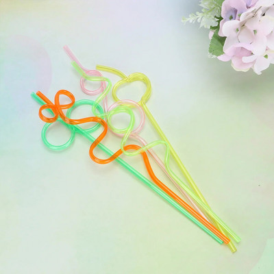 25 τμχ Twists Straws Crazy Loop Straws Καλαμάκια Πολύχρωμα καλαμάκια ποτού Μπομπονιέρα για πάρτι Προμήθειες για φεστιβάλ γάμου γενεθλίων