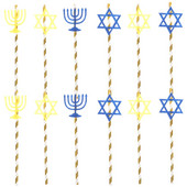 20 kom. Papirnate slamke Slamke za mliječne napitke Slamke za posluživanje Hanukkah zabava u različitim bojama