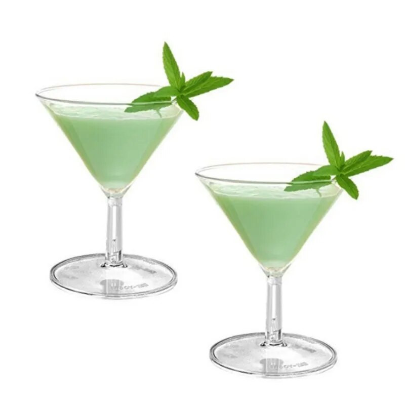 12 tk 60 ml ühekordselt kasutatav kokteiliklaas plastikust šampanja flöötide tass magustoidupidu pokaali baari joogitass mini veiniklaasist plastikust