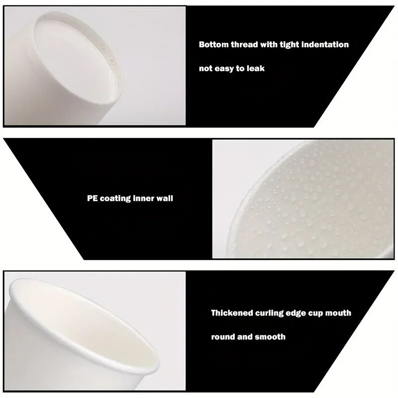 50/100 TK ühekordsed väikesed pabertopsid Supermarketi degusteerimispeo ühekordsed minivannitoa suuveetopsid restoranidele/kohvikutele