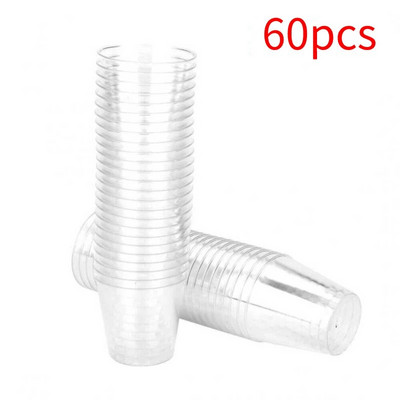 20/60/100 tk. Uued ühekordselt kasutatavad läbipaistvad plasttopsid väljas piknikule sünnipäevaköök, peolauanõud, maitsmispeoklaasid