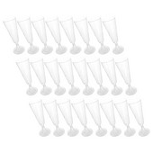 40 buc Pahare de cristal Flaut Pahare Sampanie Desert Pahare Rosi Bauturi Pahare Plastic Cocktail Cocktail Pahare Cocktail Pahare Petrecere