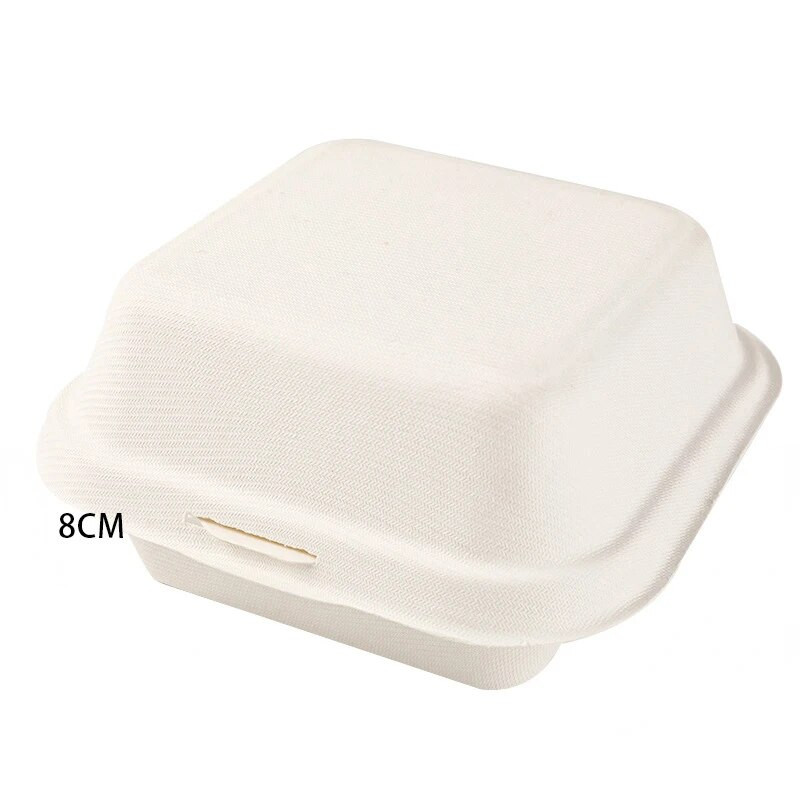 10/20 tk ühekordselt kasutatav lõunakarp/padjake Bento toidukonteiner pagarikonteiner Puu-hamburgeri koogi eine valmistamise pakkekonteiner