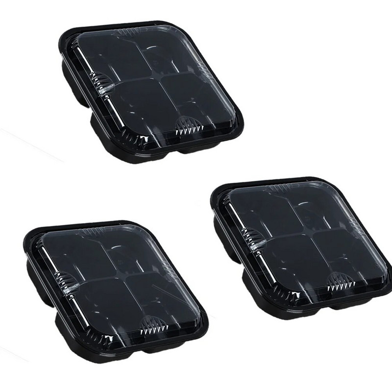 Πλαστικό κουτί μιας χρήσης Κουτιά συσκευασίας τροφίμων με κάλυμμα Φορητή θήκη φρούτων με πλέγμα σε πακέτο Δοχεία τροφίμων για επιδόρπια