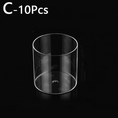 10kom plastičnih mini šalica za desert Višekratne pjene od jogurta Kvadratne posude za desertne čašice Vjenčanje Božićni pribor