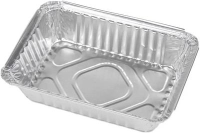 20 tk 450 ml ühekordselt kasutatav alumiiniumfooliumist toidukonteiner kaanega BBQ alumiiniumfooliumist kandik ristkülikukujuline lõunakarbi köögitarbed