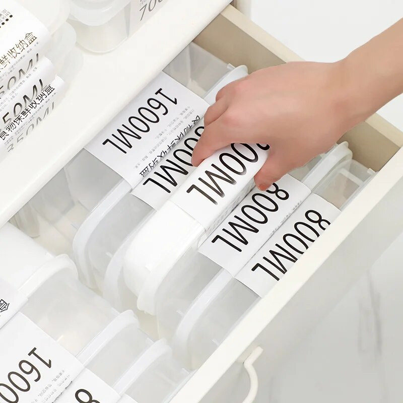 Hladnjak Kutija za smrznuto meso Podijeljena smrznuta zatvorena kutija za hrskavu hranu Pakiranje pripremljene hrane od luka i đumbira Kuhinjski pribor za višekratnu upotrebu