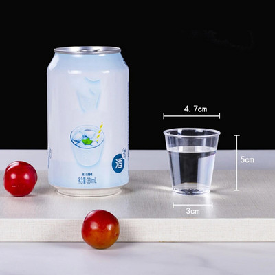 20 tk 50/200 ml ühekordselt kasutatavad klaasid topeltjoogitopsid Plastikust ühekordselt kasutatavad läbipaistvad, vastupidavad teekohvitopsid, peoklaasid