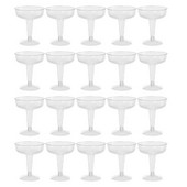 Uued plastist ühekordselt kasutatavad šampanjaflöödid – 20 tk läbipaistvast plastikust šampanjaklaasid pidude jaoks läbipaistvast plasttopsist