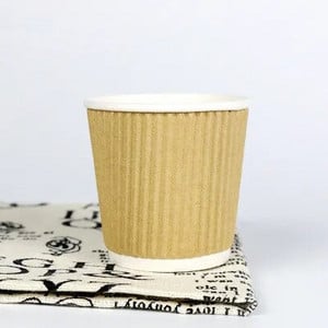 100db/csomag 4oz papírpohár eldobható nátron kávéscsésze forró italozási kellékek