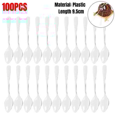 50 kompleta jednokratnih plastičnih čaša za desert Porcija prozirna čaša za sladoled za desert Kućna božićna zabava 60 ml/100 ml/160 ml