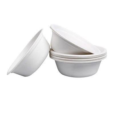 10 buc boluri de unică folosință din hârtie verde, ecologice, veselă rezistentă la apă 10 bucăți accesorii de bucătărie, boluri din hârtie verde PAK5