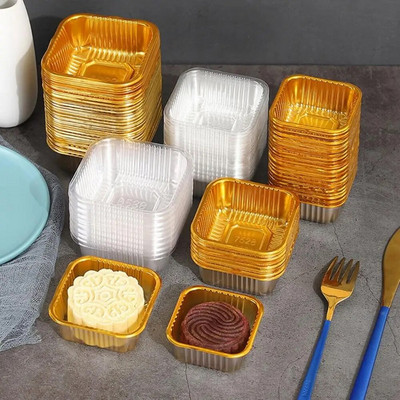 Placintă din plastic, de unică folosință, tavă individuală pentru prăjituri de lună, recipient pentru mousse, cutie de ambalare, suport pentru prăjituri